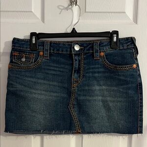 True Religion Dark Blue Sadie Mini Skirt
